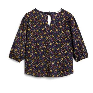 Lush Nate 3/4 sleeve back tie blouse 1X